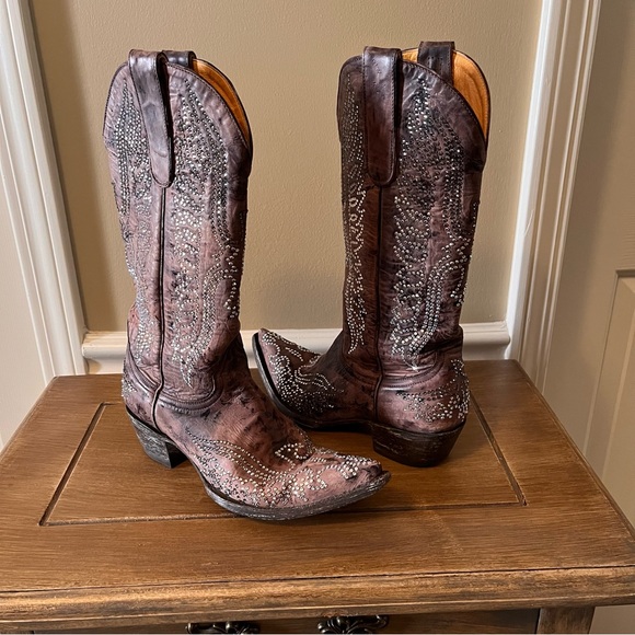Old Gringo Shoes - Old Gringo Women's Boots - Eagle- Swarovski Crystal / Dark Brown